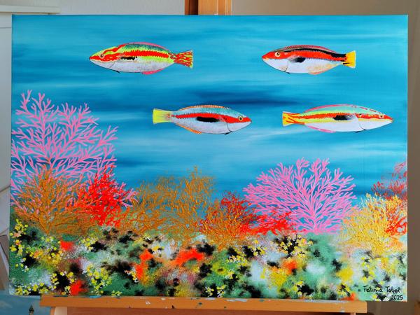 Peces Arcoíris, 50x70cm.