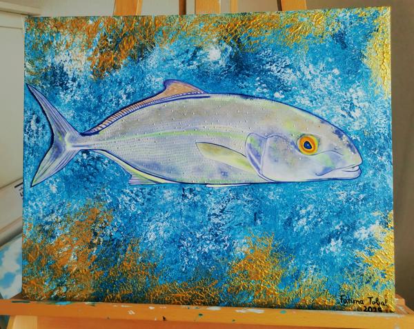 Pez Limón, 40x50cm.