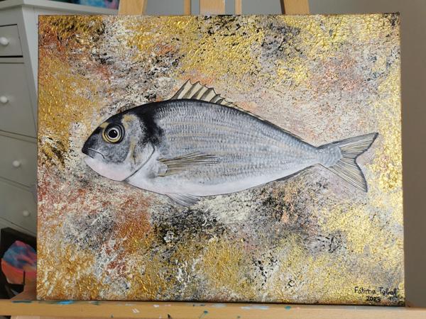 Pez Dorada, 40x50cm.