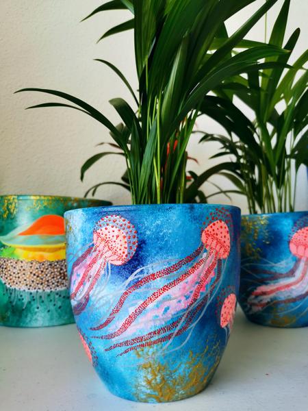 Macetero Medusas Luminiscentes.