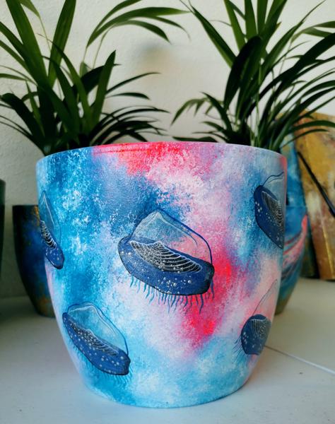 Macetero Medusas Velella.